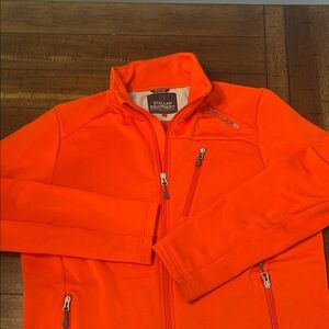 Stellar Equipment Men’s Midlayer Jacket XL Orange Fleece Technical Outdoor